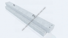 Ригель L-образного сечения - КРЭМП | Тротуарная плитка, дорожная плита, бортовой камень, сваи от производителя Екатеринбург, Тюмень